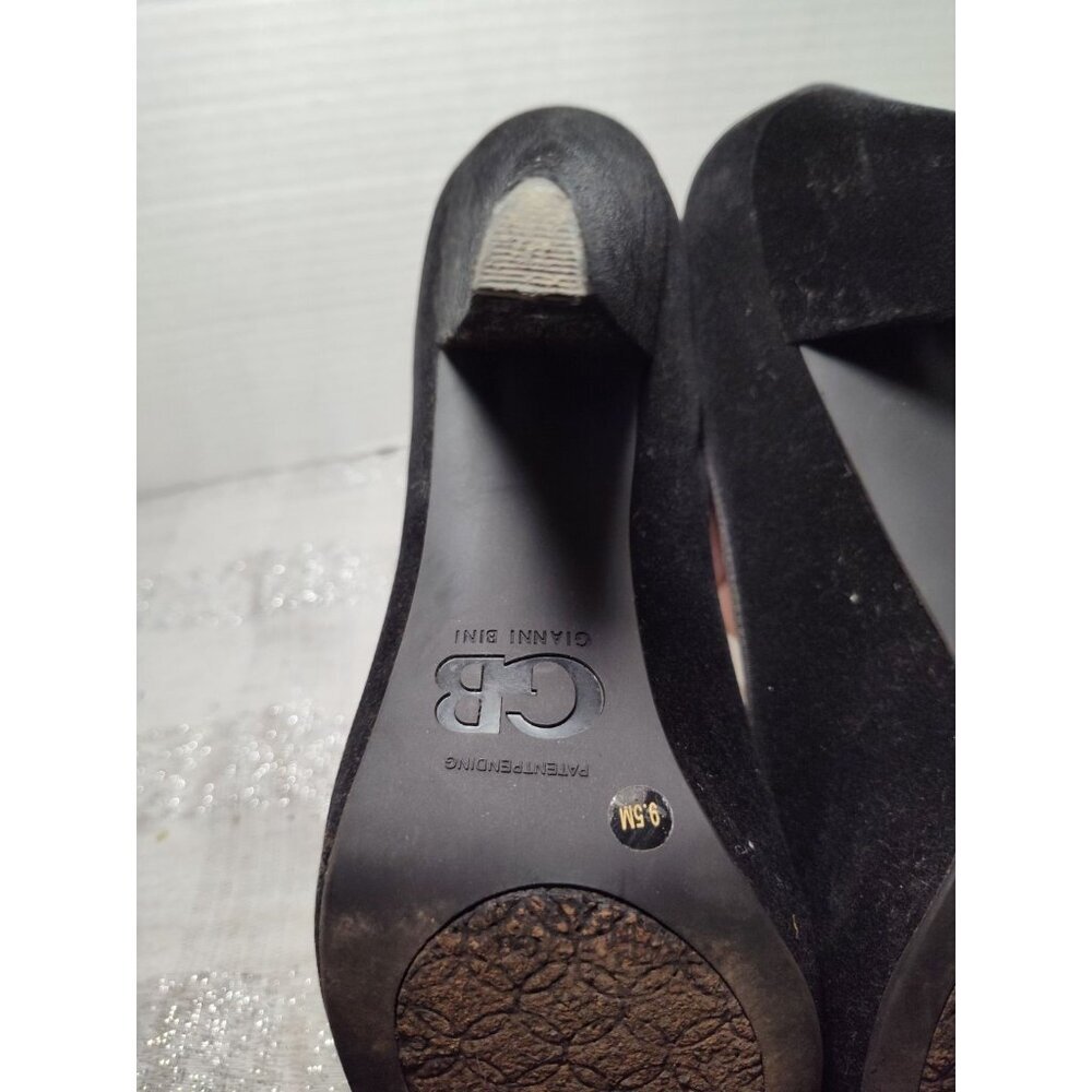 Gianni Bini Black Suede Platform Pumps 9.5M Pre-owned - Picture 7 of 9